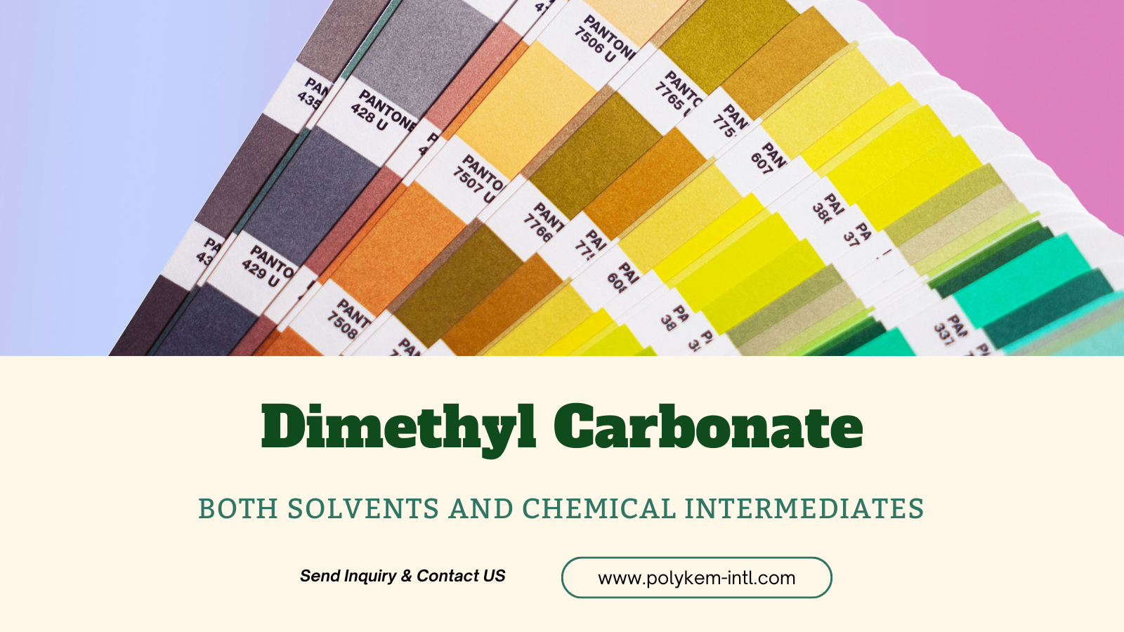 Polykem dimetil karbonat (DMC): Kedua -dua kelebihan pelarut dan kimia pertengahan