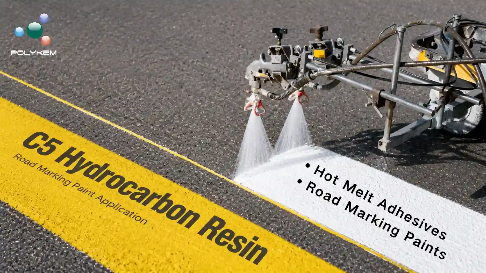 Resin Hidrokarbon C5 dalam Pelekat Cair Panas dan Cat Penanda Jalan