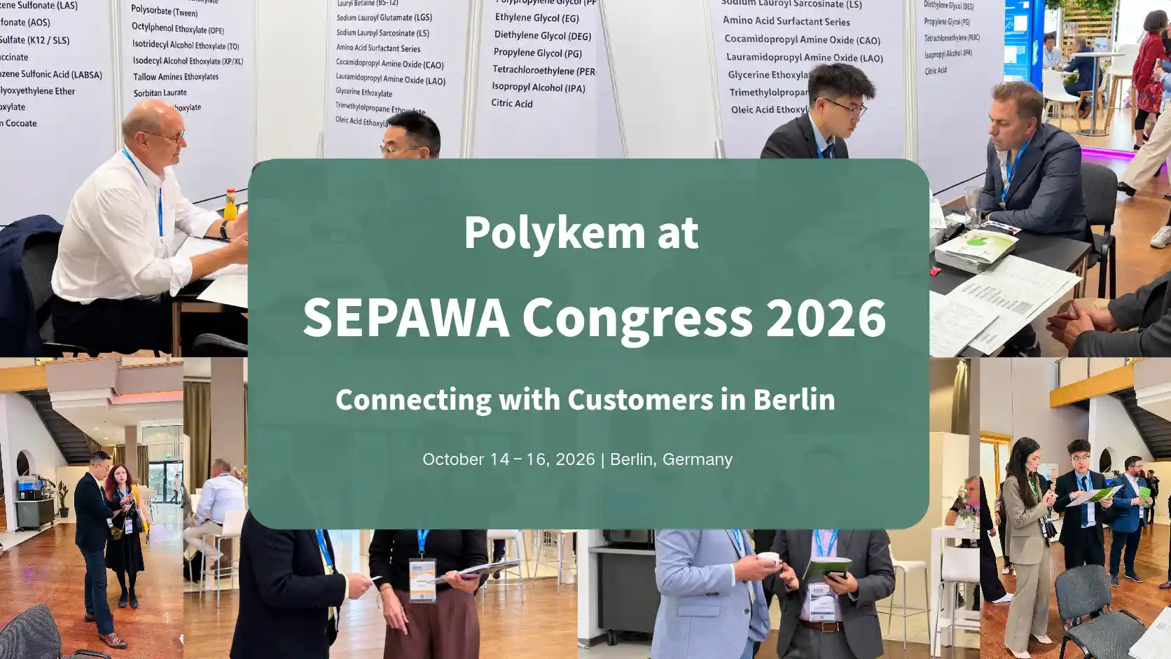 Polykem di Kongres SEPAWA 2026: Pertemuan Pelanggan dan Perbincangan Produk di Berlin